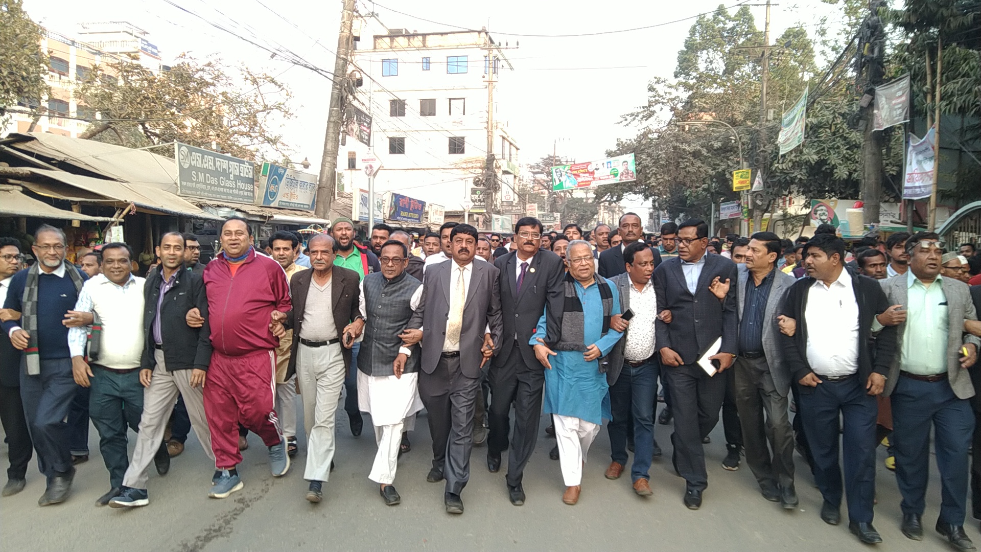 বিএনপির দেশবিরোধী চক্রান্তের বিরুদ্ধে মাঠে জেলা আওয়ামী লীগ